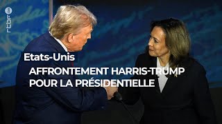 EtatsUnis  premier affrontement direct entre Harris et Trump pour la présidentielle  RTBF Info [upl. by Siddra]