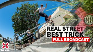 Real Street Best Trick FULL COMPETITION  X Games 2022 [upl. by Keen]