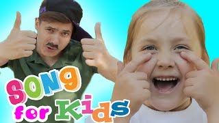 Head Shoulders Knees amp Toes Exercise Song for Children Family fun [upl. by Anilemrac]