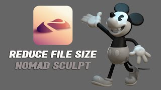 How to reduce file size easily in Nomad Sculpt [upl. by Ahsieym]