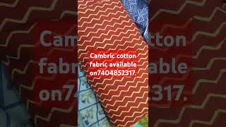 cambric cotton fabric [upl. by Ainslie]