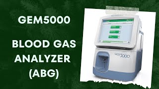 GEM 5000 BLOOD GAS ANALYSER [upl. by Bina]