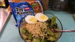 Maruchan Ramen Noodle Soup Soy Sauce Vegetarian Flavor  Review with Tutorial and Recipe [upl. by Arondel]