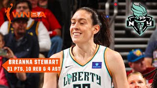 Breanna Stewart SPOILS Caitlin Clarks home opener with 30PIECE 😤  WNBA on ESPN [upl. by Ahtennek365]