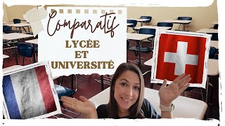 Lycée Université comparatif Suisse vs France [upl. by Tlevesoor801]