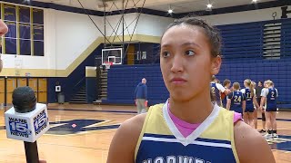 Vanessa Rosswurm full interview at Norwell Knights girls basketball practice on 121024 [upl. by Tiphane621]