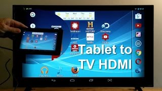 How to Connect Tablet to TV using HDMI  Easy amp Fun [upl. by Asher]