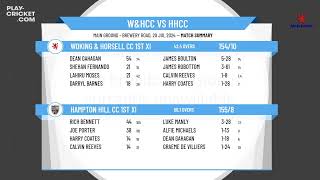 Woking amp Horsell CC 1st XI v Hampton Hill CC 1st XI [upl. by Simaj]