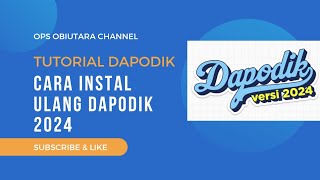 Tutorial Cara Instal Dapodik Versi Terbaru 2024 Sampai selesai [upl. by Ehtiaf]