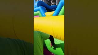 POV through the inflatable obstacle course maze inflatable obstaclecourse maze [upl. by Neumark]