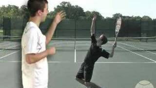 Tennis Lesson Serve Step 6  Leg Push [upl. by Mastrianni]