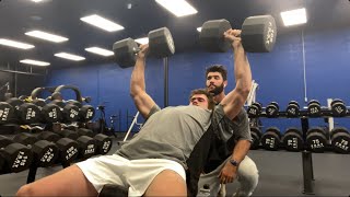 Chest Day Progressive Overload Bulk Week 7 191 lbs 25yr Incline bench and posing [upl. by Nyved]