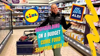 BODYBUILDING ON A BUDGET  COME FOOD SHOPPING WITH ME UK  bodybuilding groceryshopping [upl. by Annabell]