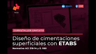 TALLER 13 DISEÑO DE CIMENTACIONES CON ETABS [upl. by Medovich]