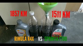 SHELL RIMULA R4X VS PETRONAS SPRINTA F700 [upl. by Neiman]