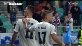 Slovenia vs Kazakhstan 30 Benjamin Šeško Goal  All Goals and Extended Highlights [upl. by Emmi892]