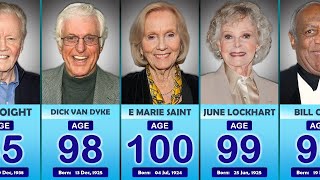 Hollywood Oldest Living Actors amp Actress 2024 Data Checkpoint [upl. by Yelsnia]