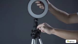 Dimmable Tripod 3110  Installation Tutorial Ring Light  Phone Holder [upl. by Imef267]