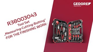 GEDORE red tool set R38003043 Especially for the DIY Enthusiasts [upl. by Yenttirb]