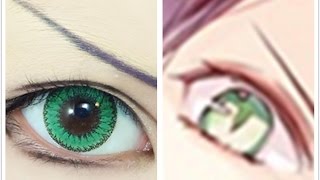 Ayato Sakamaki  Tutorial  Anime Eye Makeup 90 [upl. by Oirevlis]