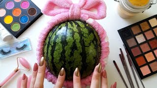 ASMR Makeup on Watermelon🍉 No talking [upl. by Witte]