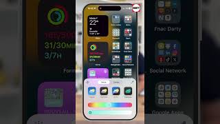 Joue la comme Android avec iOS 18 personnaliser astucesmartphone astuceiphone ios18 apple [upl. by Ellon]