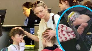 Carey Mulligan Masters Mom Mode At LAX While Toting New Baby [upl. by Cletis]