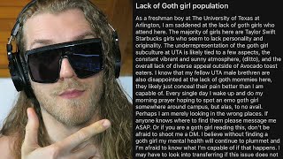 quotEveRY MorNinG I PraY FoR A GoTH MoMMyquot  rNotHowGirlsWork  Reddit Cringe 🤦‍♂️ [upl. by Chellman]