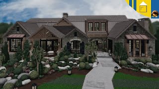 Bloxburg speedbuild Mountain Suburban Home  Part one  Dream Home Series [upl. by Ennasus]