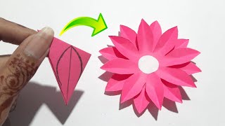 Easy Paper Flower Making Idea  How To Make Paper Flower  Beautiful Paper Flower Making Idea [upl. by Namielus]