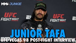 Junior Tafa Was on Vacation When He Got ShortNotice Call for TKO Win  UFC Vegas 98 [upl. by Damiano]