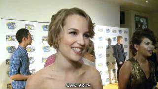 Bridgit Mendler interview at the UK screening of Lemonade Mouth [upl. by Alyhs]