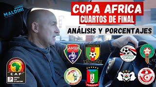 CUARTOS COPA DE AFRICA ANÁLISIS PRONÓSTICOS Y PORCENTAJES ¿CAMERÚN GRAN FAVORITA [upl. by Artimed]