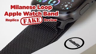 Milanese Loop Apple Watch Band Replica Fake Review [upl. by Clarine69]