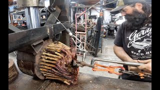 Massive Copper Pulled From Generator Stator [upl. by Katt]