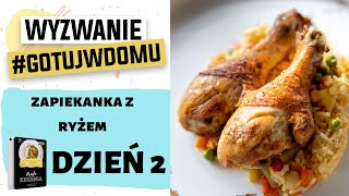 Wyzwanie 14 dni 🔥 Dzień 2 Pałki z kurczaka z ryżem bez gotowania  Ugotowanitv [upl. by Ahsilla]