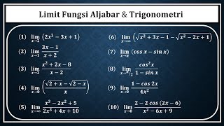 Penilaian Akhir Semester PAS Ganjil Matematika Materi Limit Fungsi aljabar Dan Trigonometri [upl. by Stevana]