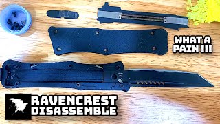 Disassemble and fix Ravencrest Tactical OTF knife You wont believe what it takes [upl. by Corrina]