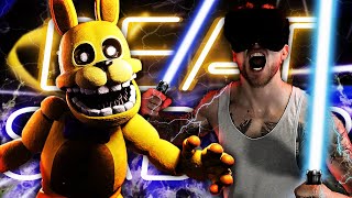 I BEAT THE HARDEST FNAF INTO THE PIT MAP ON BEAT SABER FC [upl. by Ardis]