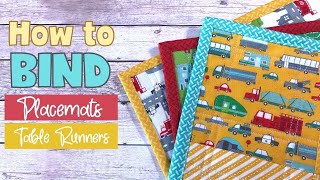 How to Bind Placemats amp Table Runners  Tutorial [upl. by Lauter27]