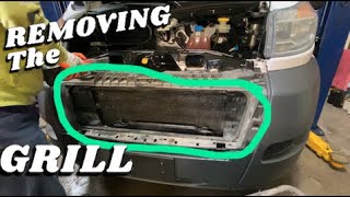 HOW TO REMOVE THE GRILL ON A 2014  2022 RAM PROMASTER [upl. by Soalokin]