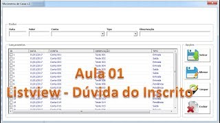 Listview  Cadastrar  Editar Atualizar  Excluir  Duvida dos Inscritos  Aula 01 [upl. by Airal]