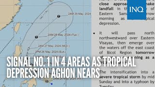 Signal No 1 in 4 areas as Tropical Depression Aghon nears [upl. by Amena]