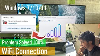 Connection not available windows 71011  wifi not connecting to laptop  connection not available [upl. by Anitteb864]