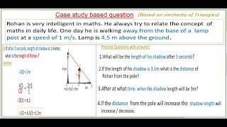 Class10  Case based  Rohan is very intelligent in maths He always try to relate the concept [upl. by Bausch]