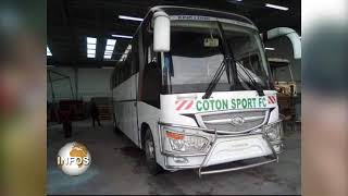 COTON SPORT DE GAROUA A UN NOUVEAU BUS VIP CAMEROUN [upl. by Weissmann]