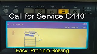 How to Call for Service C440 Easy problem solvingtoshiba e studio 282 452 352 350 450 [upl. by Barlow]