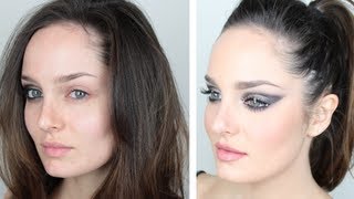 Rocker Glam Makeup Tutorial with Rhinestone Lashes [upl. by Marks]