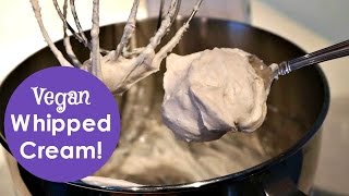 How to Make VEGAN WHIPPED CREAM  DAIRY FREE [upl. by Eznyl]