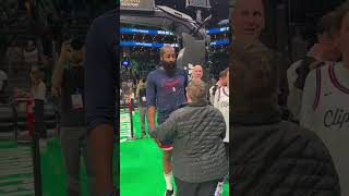 Harden with the fans in Boston ❤️  LA Clippers [upl. by Annaya]